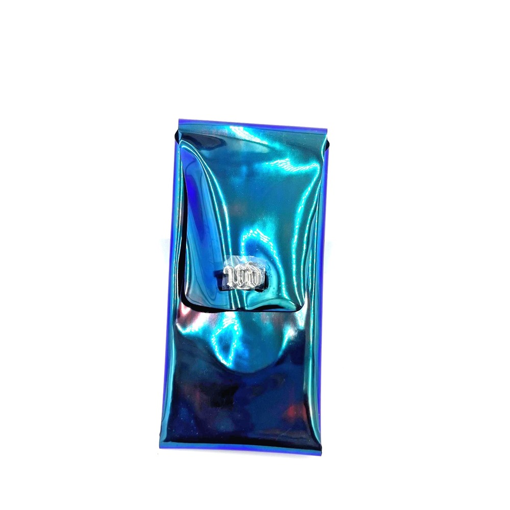 Urban Decay Makeup Bag Cosmetic Pencil Brush Case # Trouble Maker Blue 6.5‎ inch